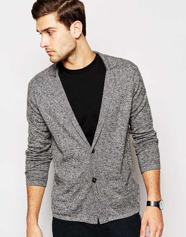 ASOS Knitted Blazer in Merino Wool MIx