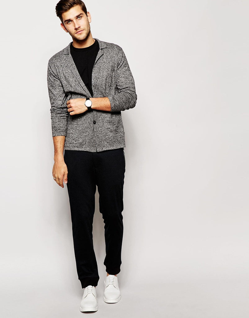 ASOS Knitted Blazer in Merino Wool MIx